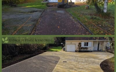 Aménagement d’allée pavée en Vallée de Chevreuse (Yvelines 78)