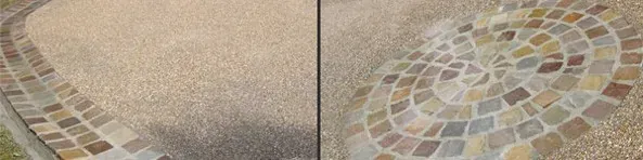 Réalisation d’allée en béton désactivé et pavé à Rambouillet