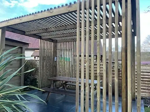Pergola bois design