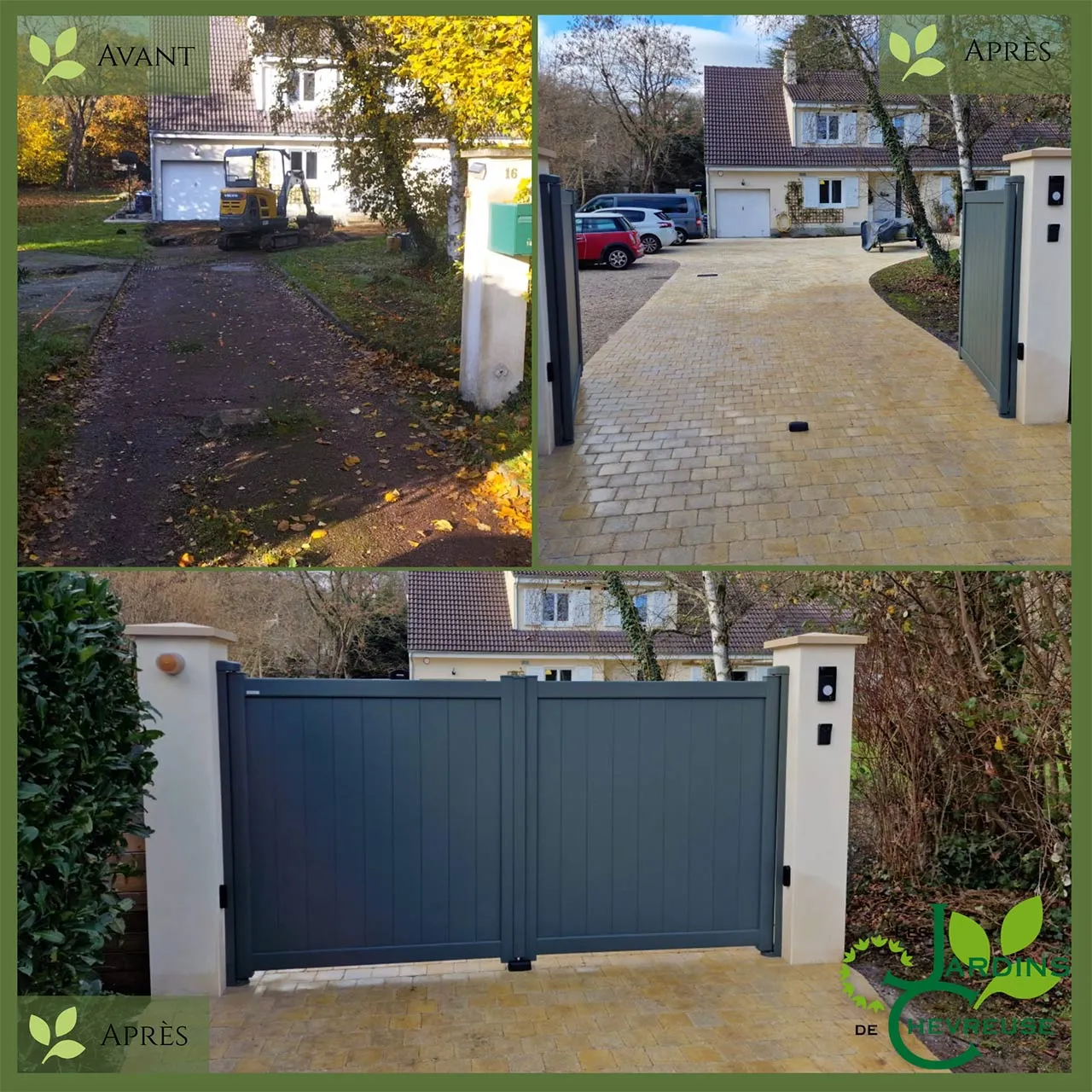 Pose de portail aluminium Kostum Vallée de Chevreuse 78